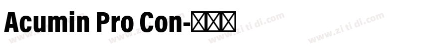 Acumin Pro Con字体转换